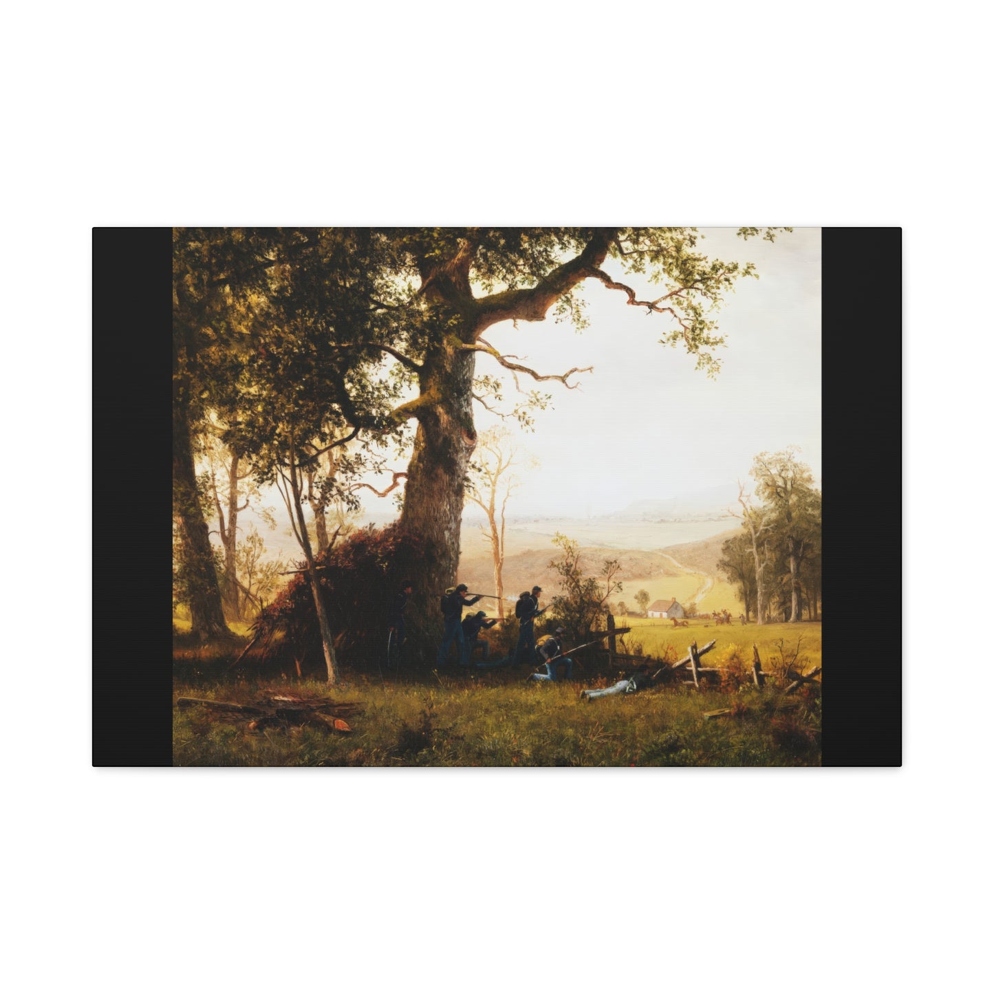 Bierstadt, Albert -  Guerrilla Warfare (1861) - Canvas Block, unframed