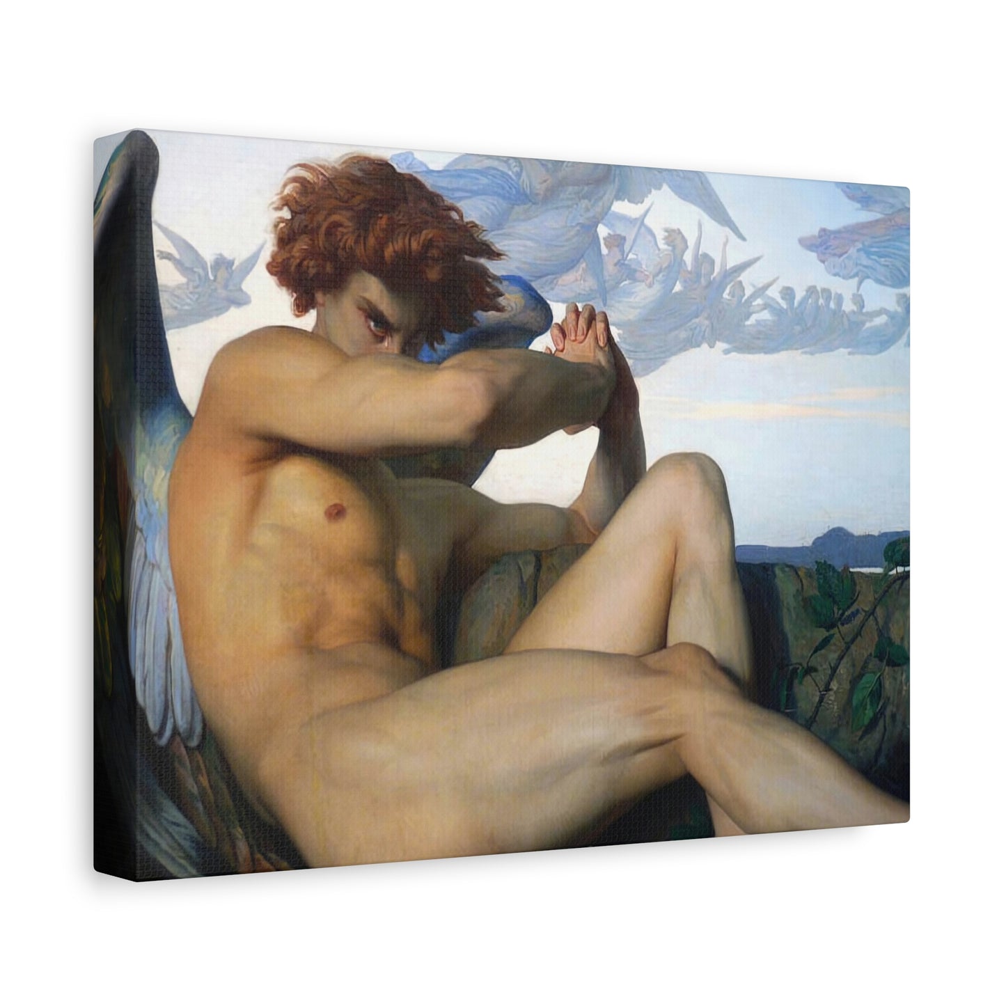 Cabanel, Alexandre - The Fallen Angel (1847) - Canvas Block, unframed