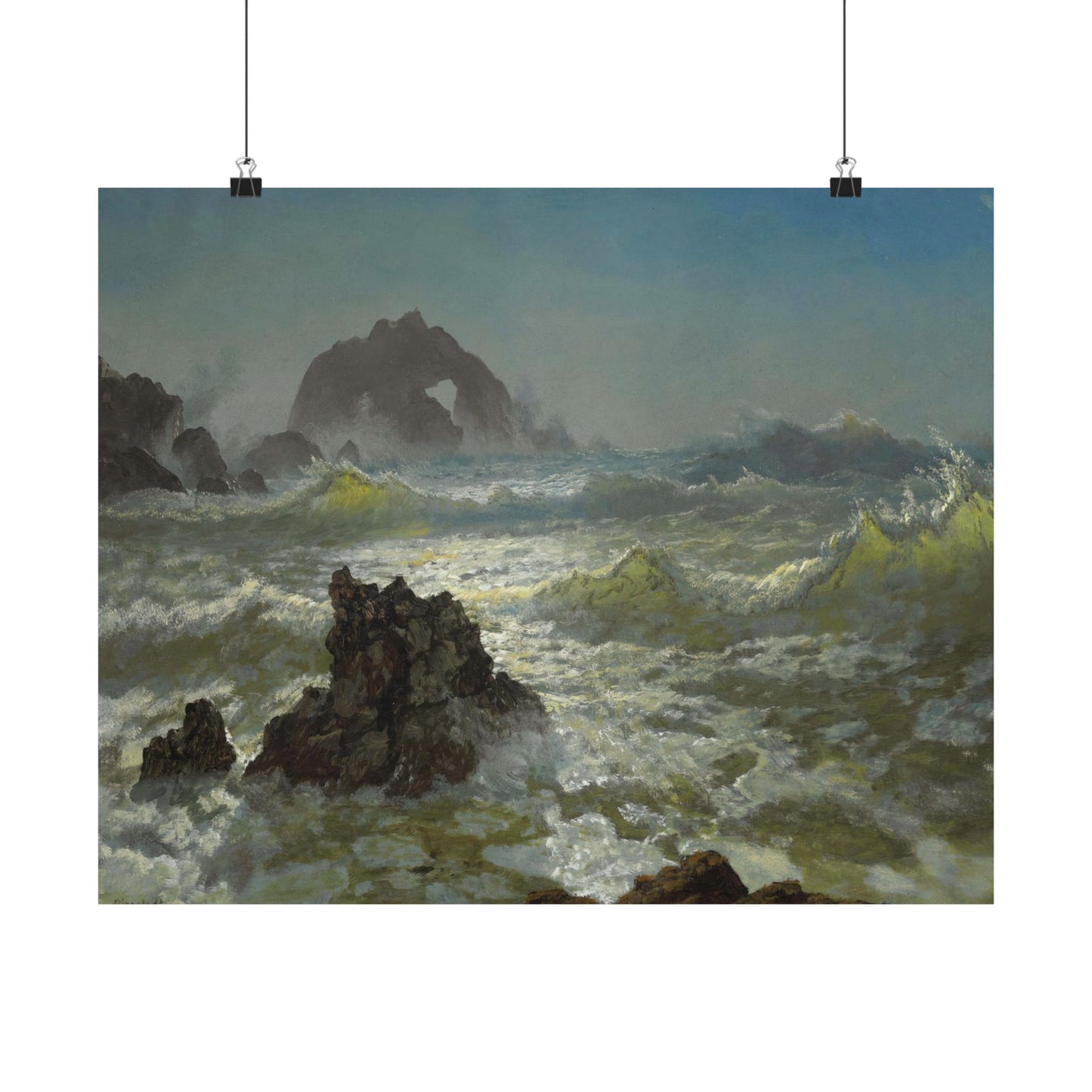 Bierstadt, Albert - Seal Rock (1872) - Satin Posters