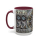 Pacio, Adam - Memento Mori Mandala - Colorful Accent Mugs