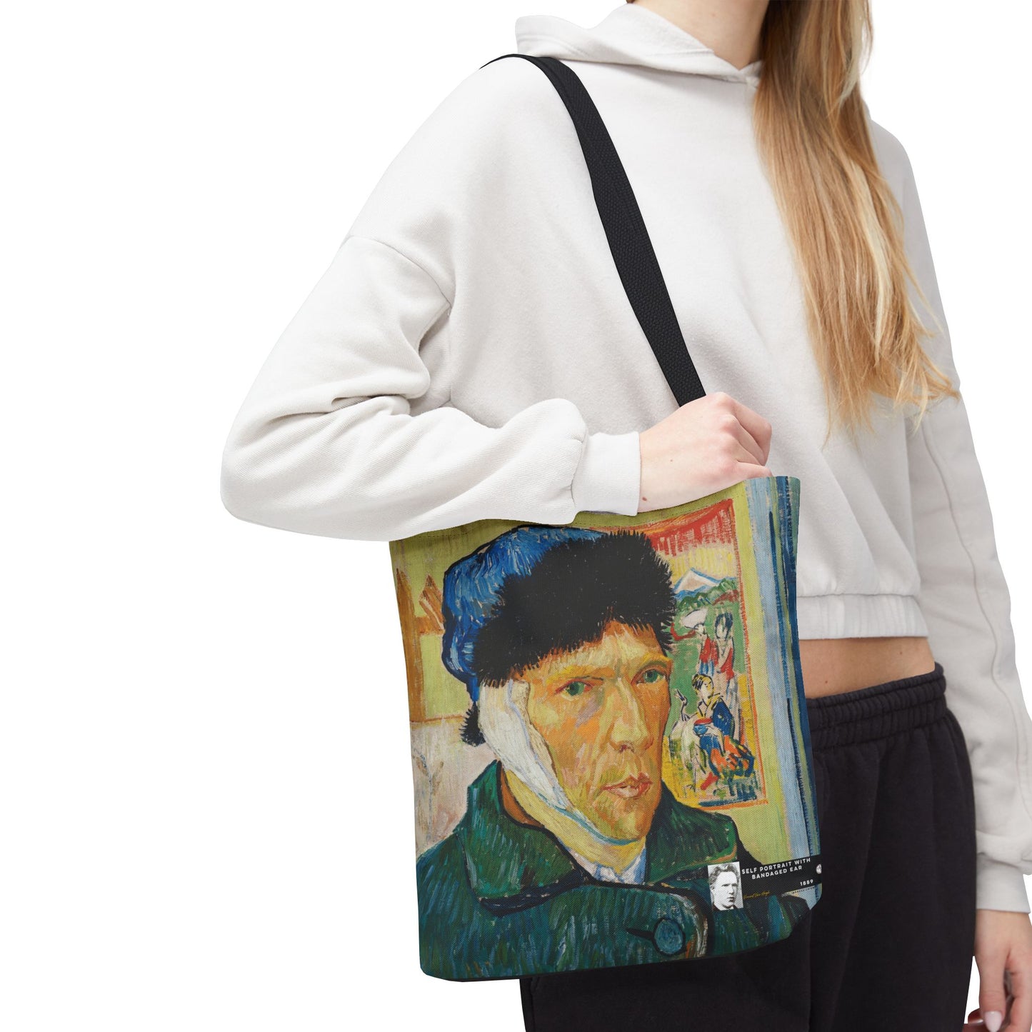 Van Gogh, Vincent - Self Portrait with Bandaged Ear (1889) - Tote Bag
