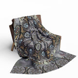 Memento Mori Mandala - Arctic Fleece Blanket