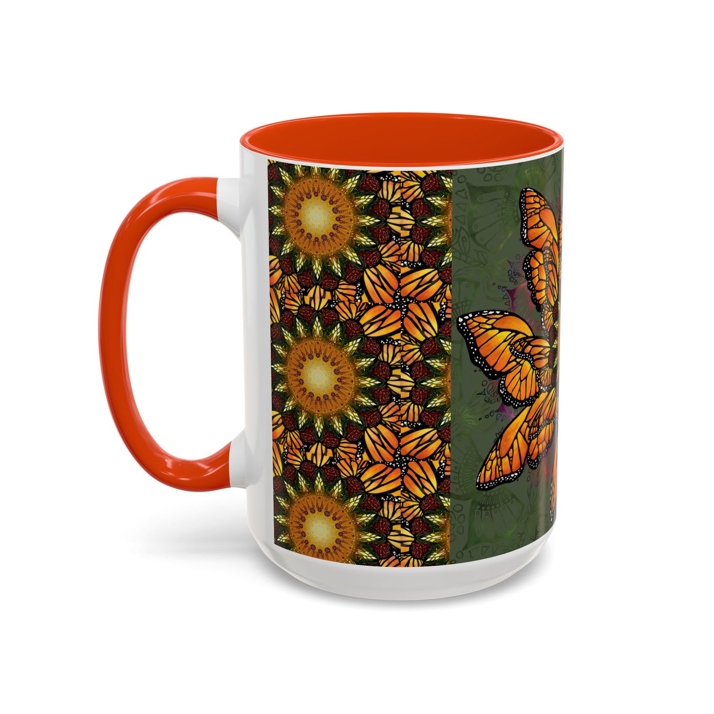 Pacio, Adam - Monarch Butterfly Mandala - Colorful Accent Mugs