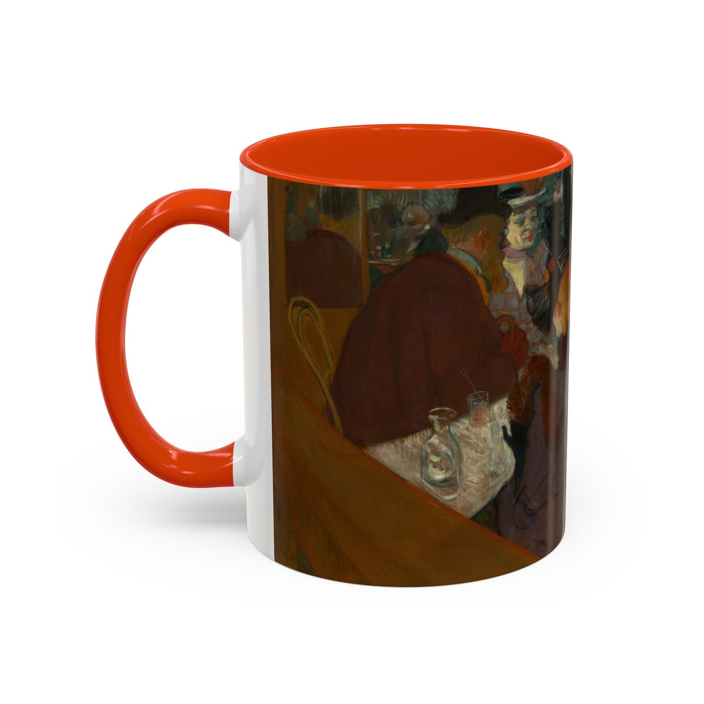 Toulouse-Lautrec, Henri - At the Moulin Rouge (1892) - Colorful Accent Mugs