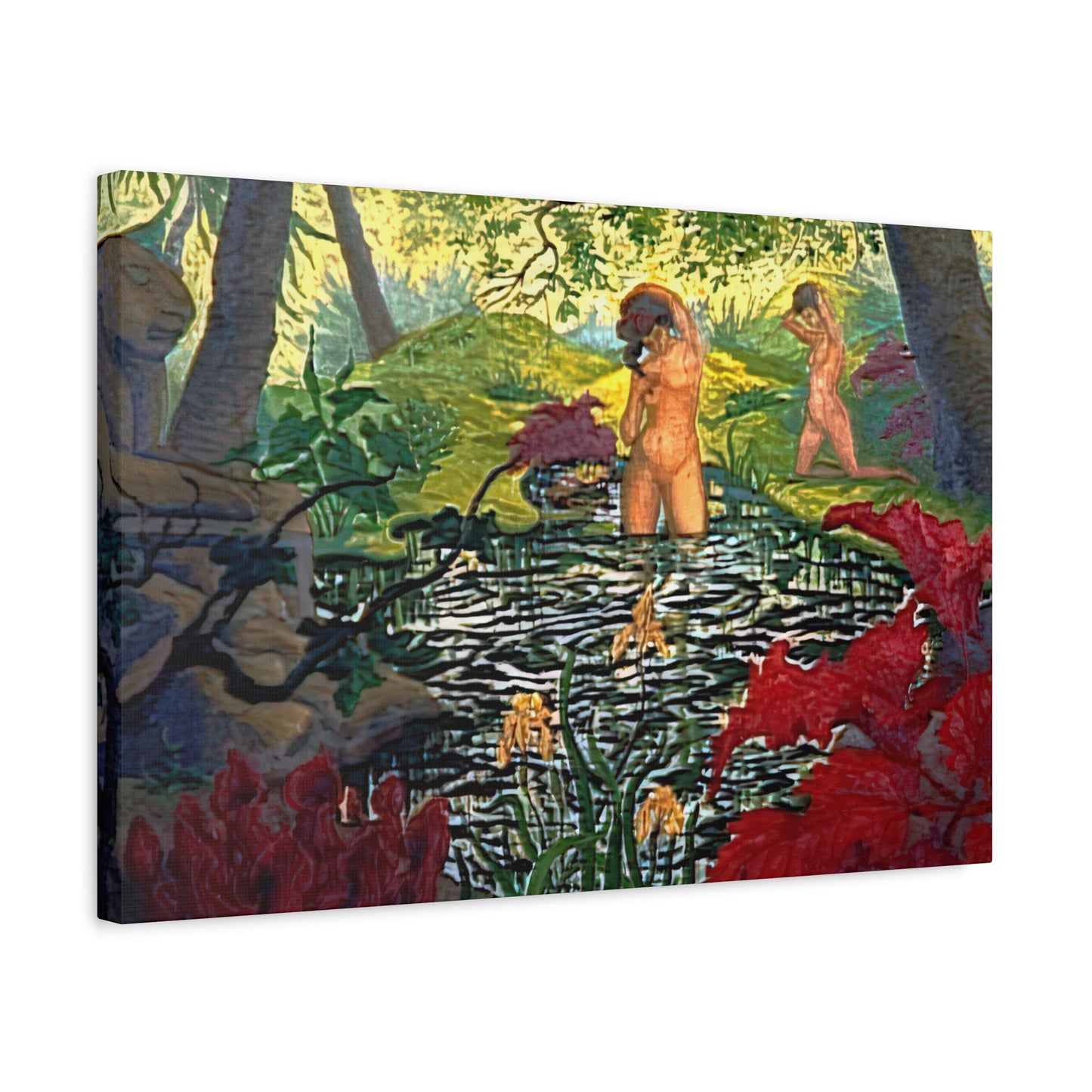 Ranson, Paul - The Lotus Bather (1906) - Canvas Block, unframed