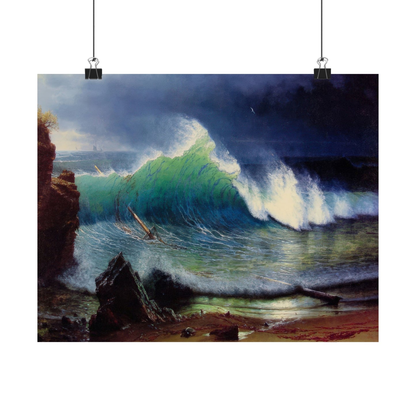 Bierstadt, Albert - Wind River (1859) - Satin Posters
