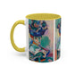 Matisse, Henri - Woman with a Hat (1905) - Colorful Accent Mugs