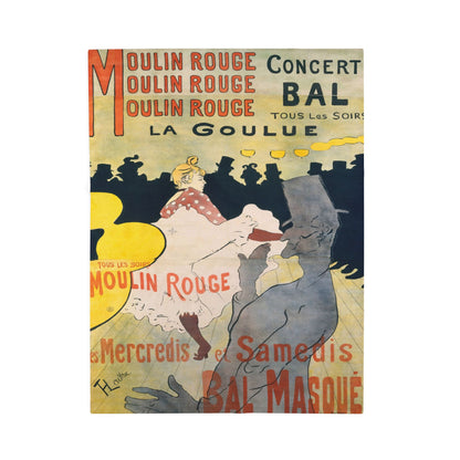 Toulouse-Lautrec, Henri - Moulin Rouge - La Goulue (1891) - Velveteen Plush Blanket