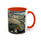 Cézanne, Paul - A Modern Olympia (1874) - Colorful Accent Mugs