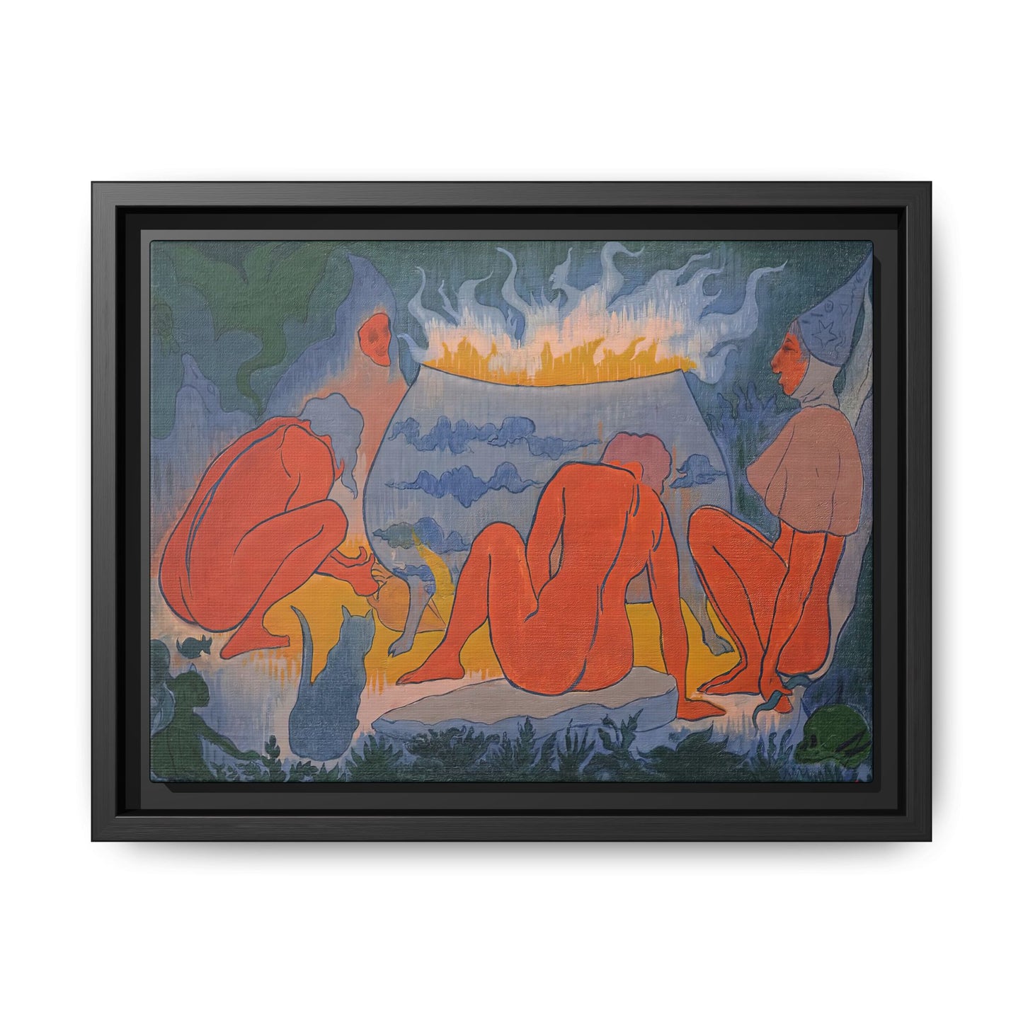 Ranson, Paul - Witches Around the Fire (1891) - Matte Canvas, Framed