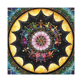 Obsidian Grandmothers Mandala A - Canvas