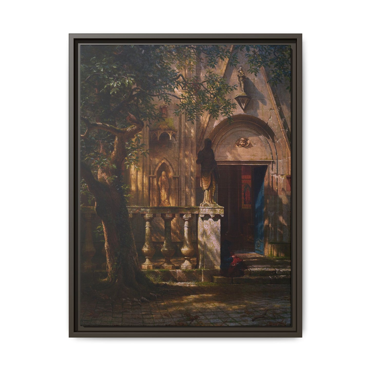Bierstadt, Albert - Sunlight and Shadow  (1854) - Matte Canvas, Framed