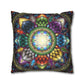 Pacio, Adam - Mystic Jewel Mandala - Suede Square Pillowcase