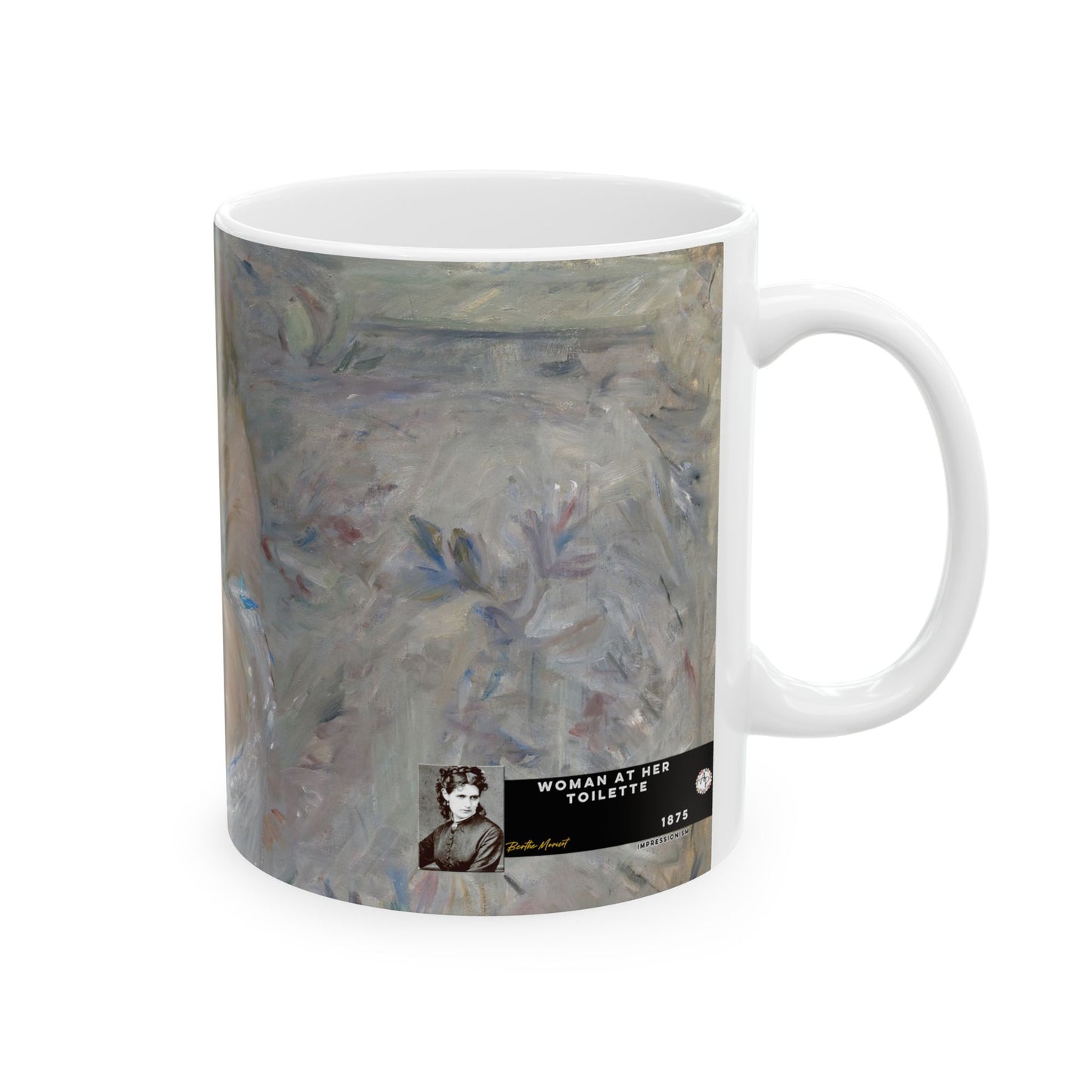 Morisot, Berthe - Woman at Her Toilette (1880) - Ceramic Mug
