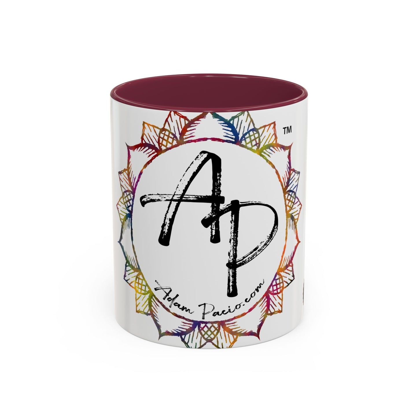 AdamPacio.com - White Logo - Colorful Accent Mugs