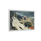 Cézanne, Paul - L’Estaque, Melting Snow (1870) - Matte Canvas, Framed