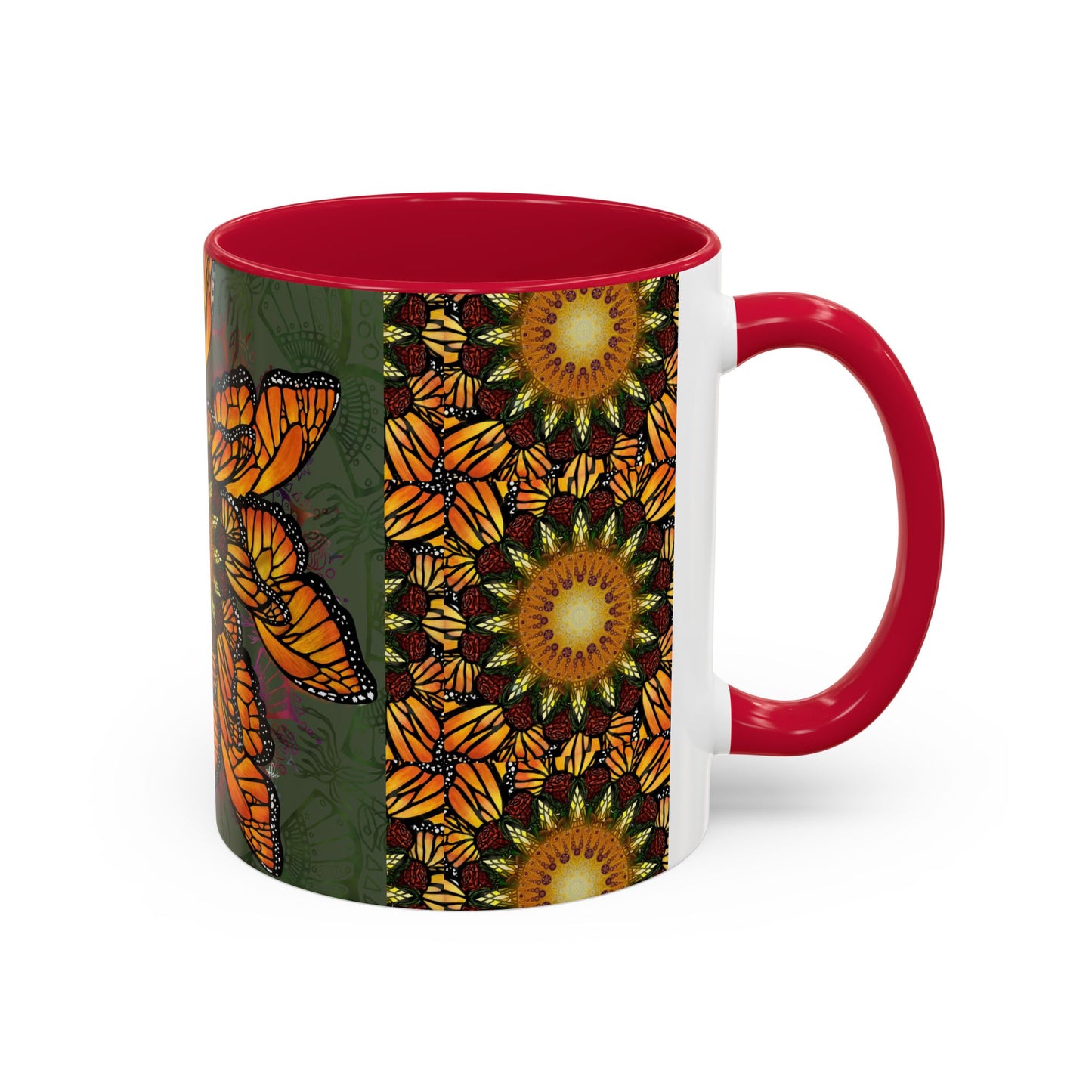 Pacio, Adam - Monarch Butterfly Mandala - Colorful Accent Mugs