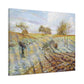 Pissarro, Camille - Hoarfrost (1873) - Canvas Block, unframed