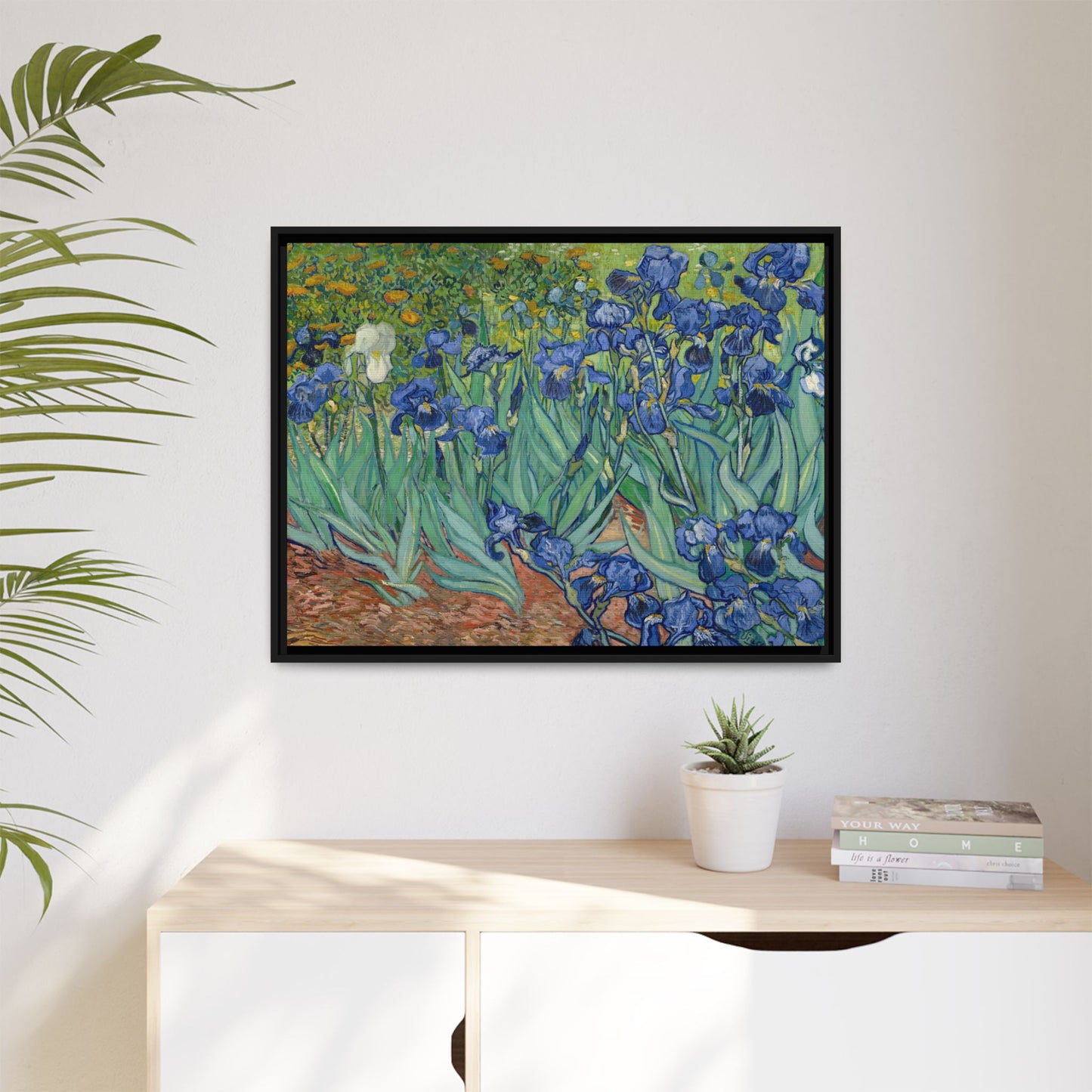 Van Gogh, Vincent - Irises (1889) - Matte Canvas, Framed