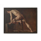 Courbet, Gustave - Study of a Nude Man (1840) - Matte Canvas, Framed