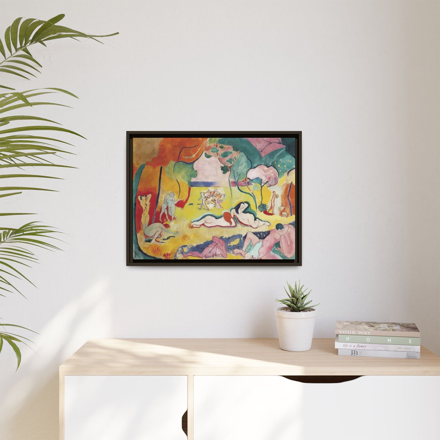 Matisse, Henri - The Joy of Life (1905) - Matte Canvas, Framed