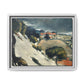 Cézanne, Paul - L’Estaque, Melting Snow (1870) - Matte Canvas, Framed
