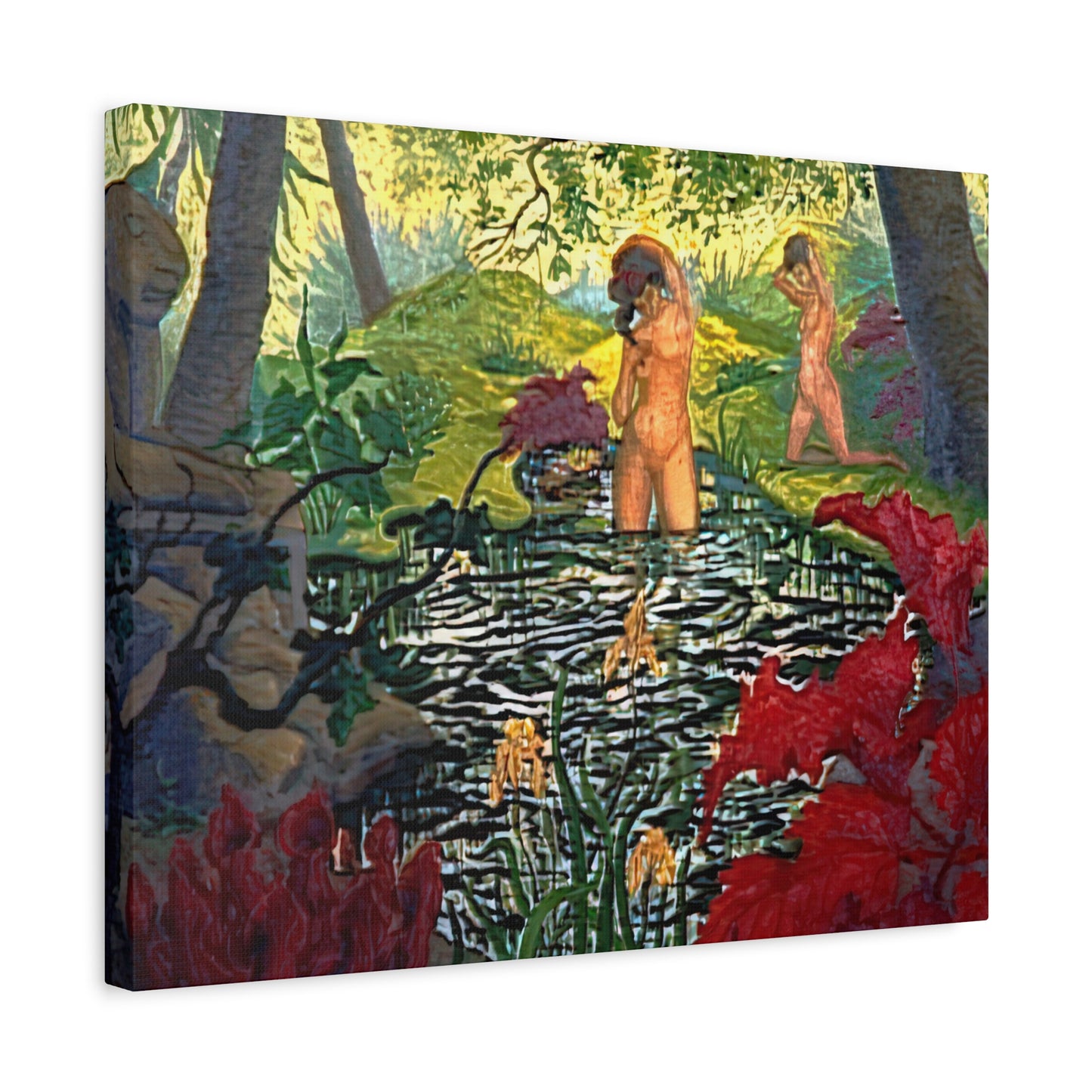 Ranson, Paul - The Lotus Bather (1906) - Canvas Block, unframed