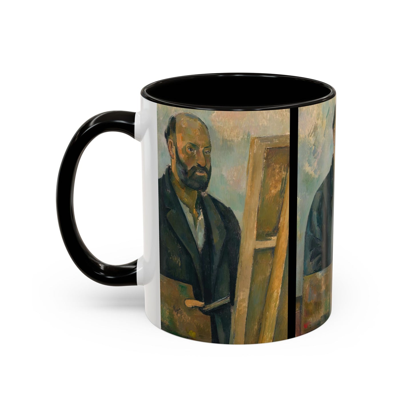 Cézanne, Paul - Portrait of the Artist with a Palette (1890) - Colorful Accent Mugs