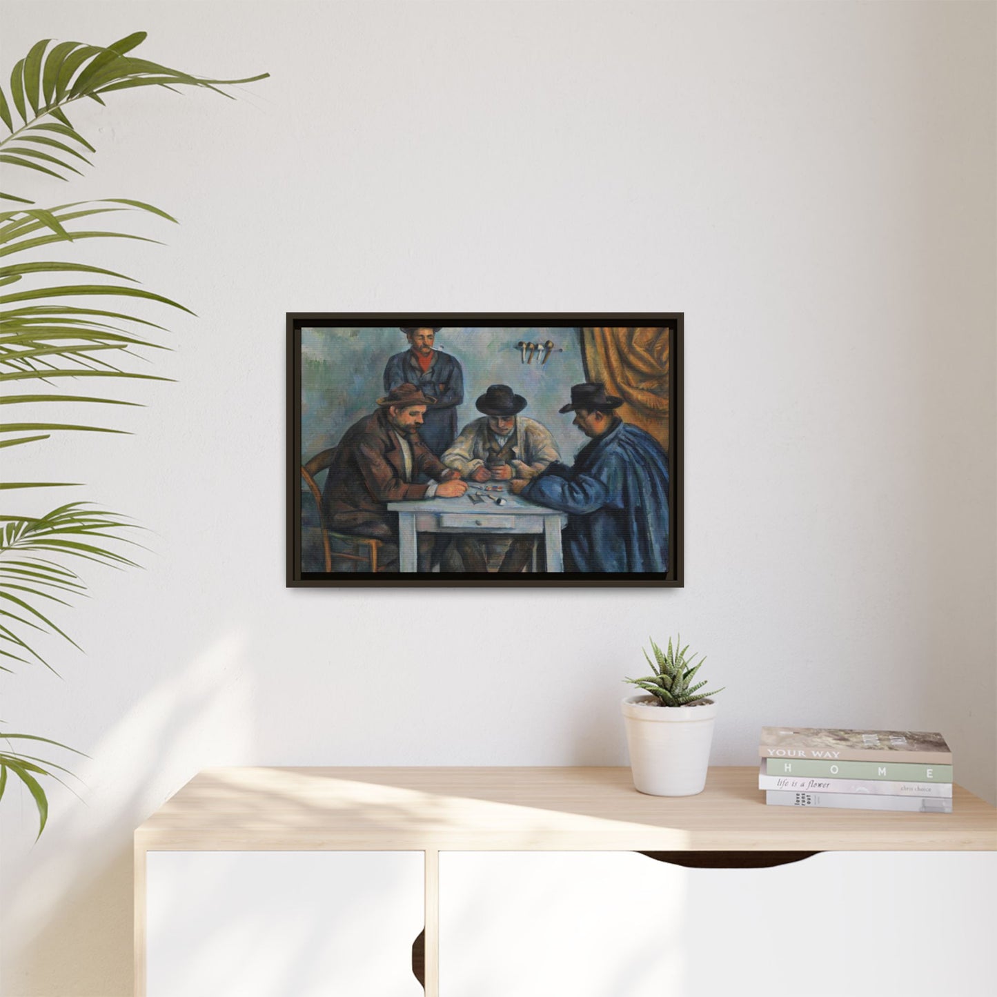 Cézanne, Paul - The Card Players (1892) - Matte Canvas, Framed