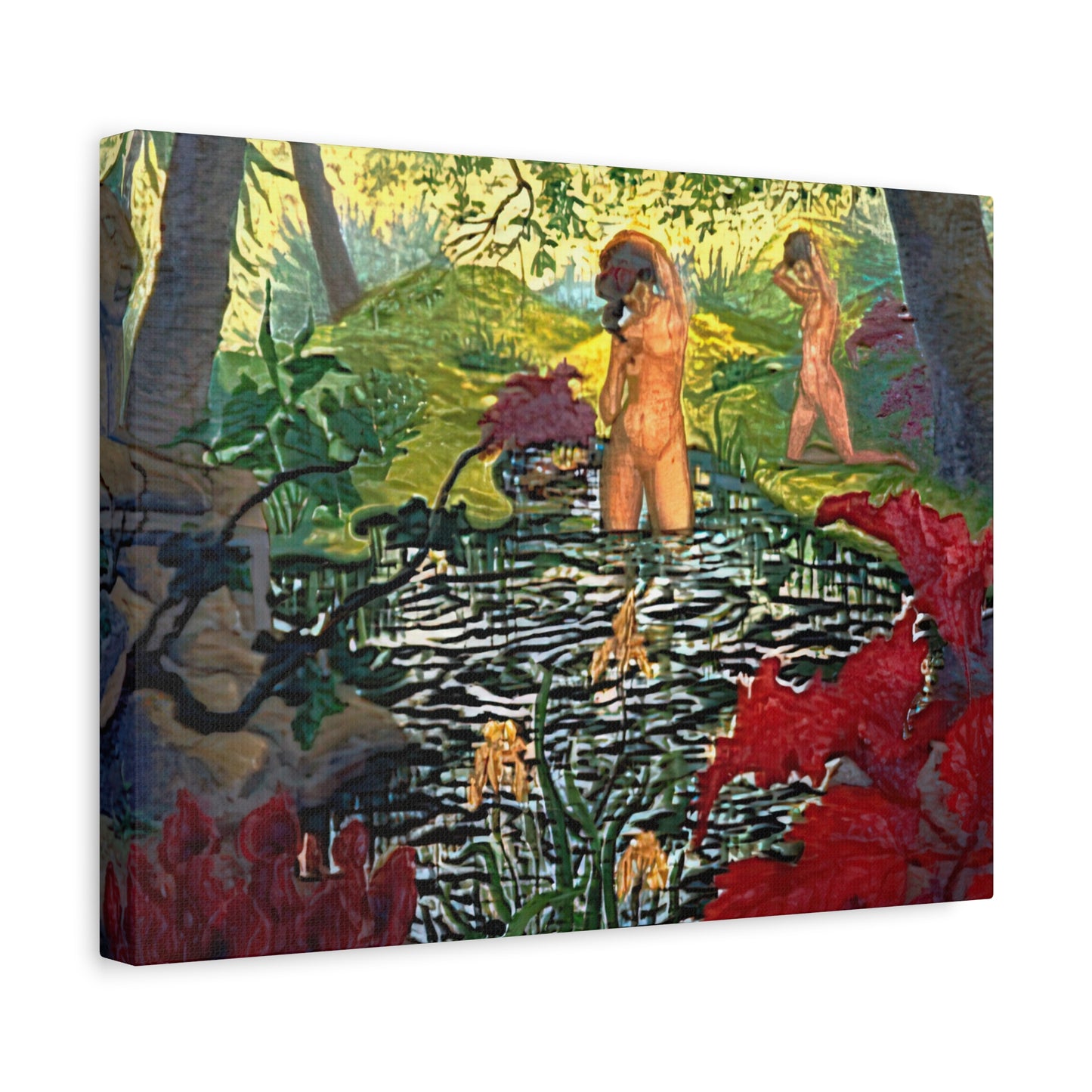 Ranson, Paul - The Lotus Bather (1906) - Canvas Block, unframed