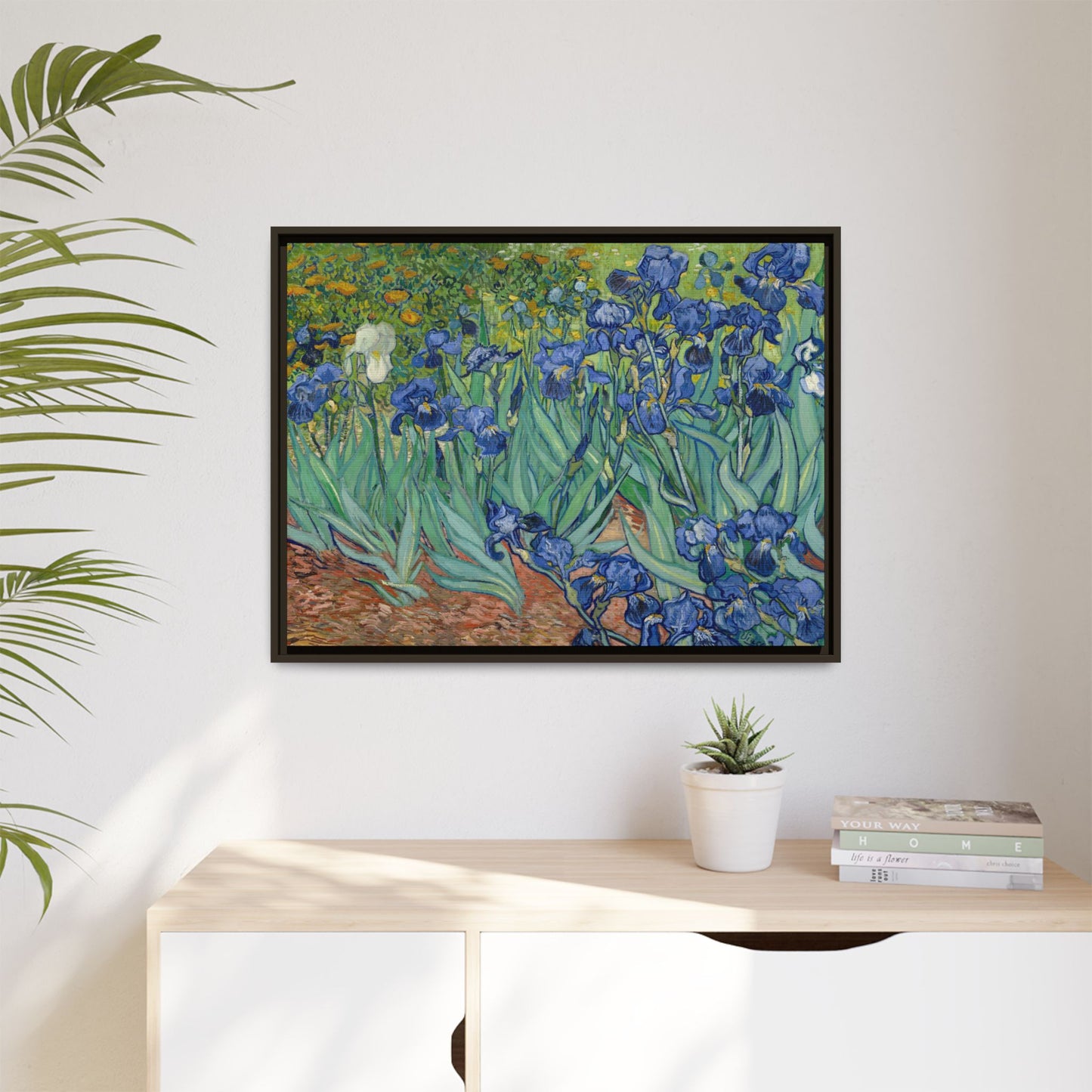 Van Gogh, Vincent - Irises (1889) - Matte Canvas, Framed