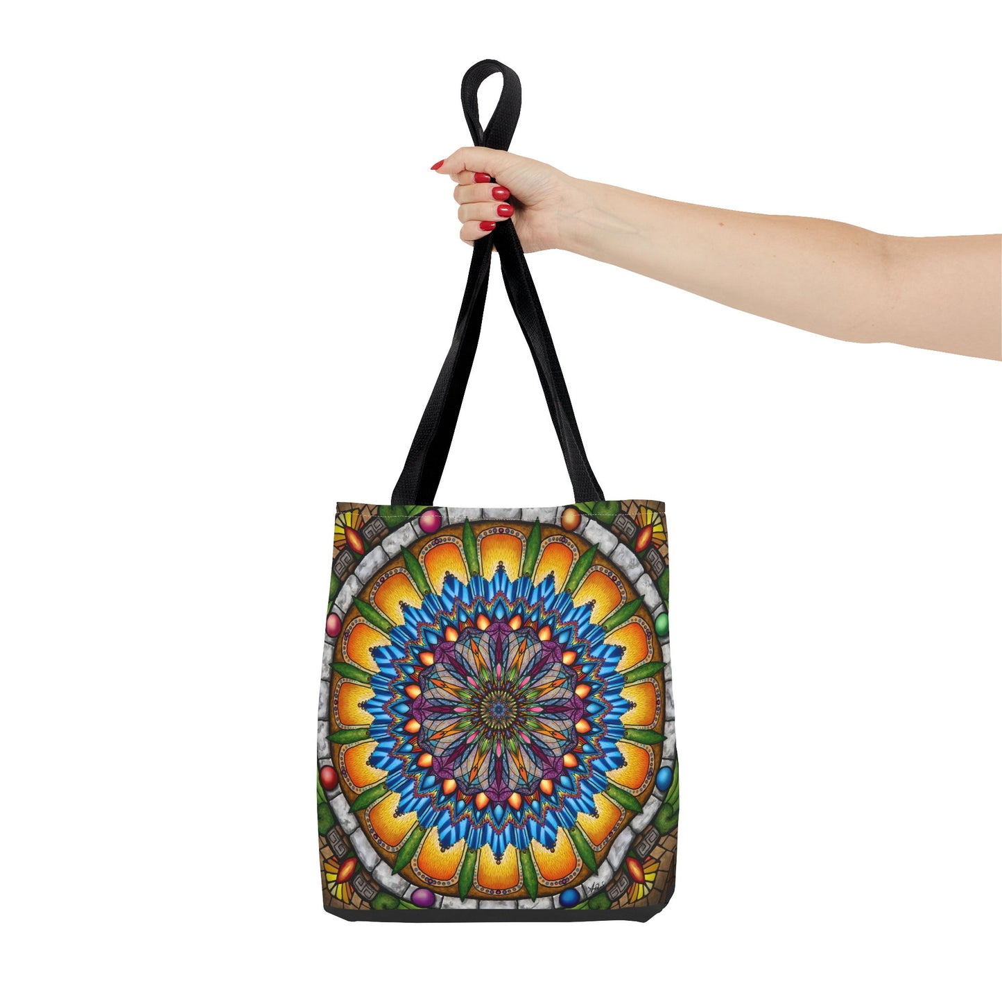 Pacio, Adam - Emerald Arrows Mandala - Tote Bag
