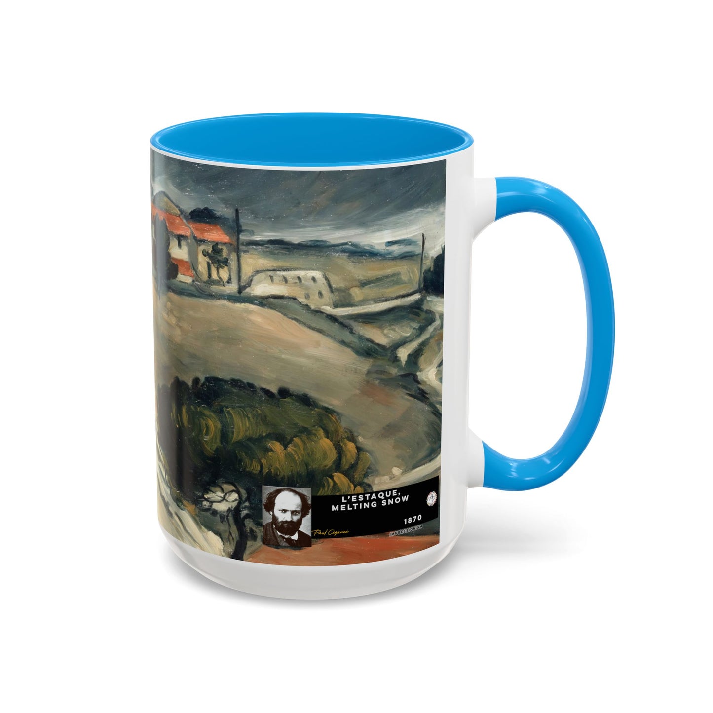 Cézanne, Paul - A Modern Olympia (1874) - Colorful Accent Mugs