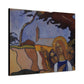 Filiger, Charles - Virgin and Two Angels (1895) - Canvas Block, unframed