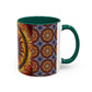 Pacio, Adam - Solar Disc Mandala - Colorful Accent Mugs