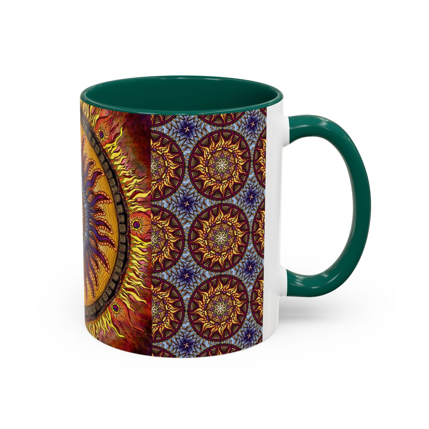Pacio, Adam - Solar Disc Mandala - Colorful Accent Mugs