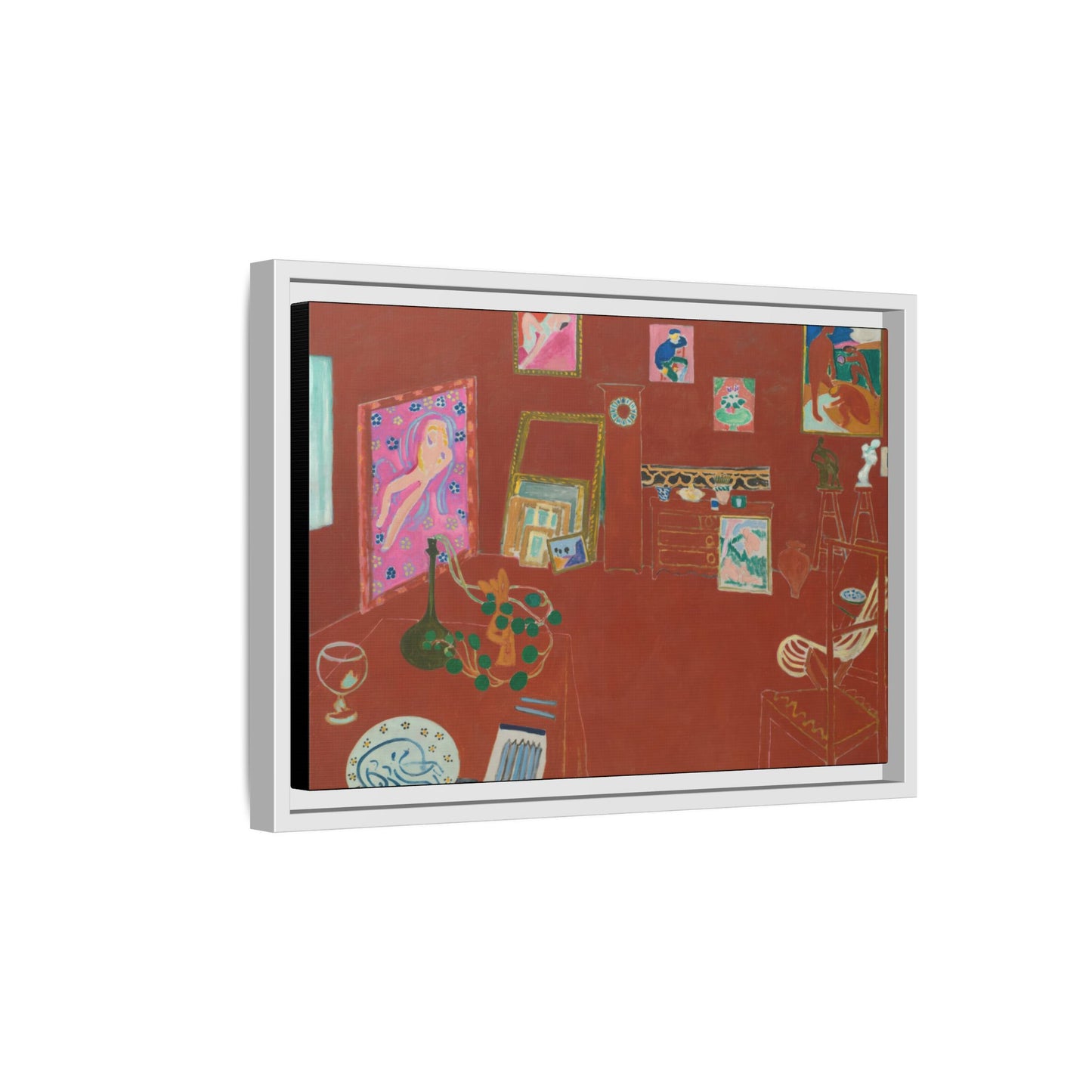 Matisse, Henri - The Red Studio (1911) - Matte Canvas, Framed