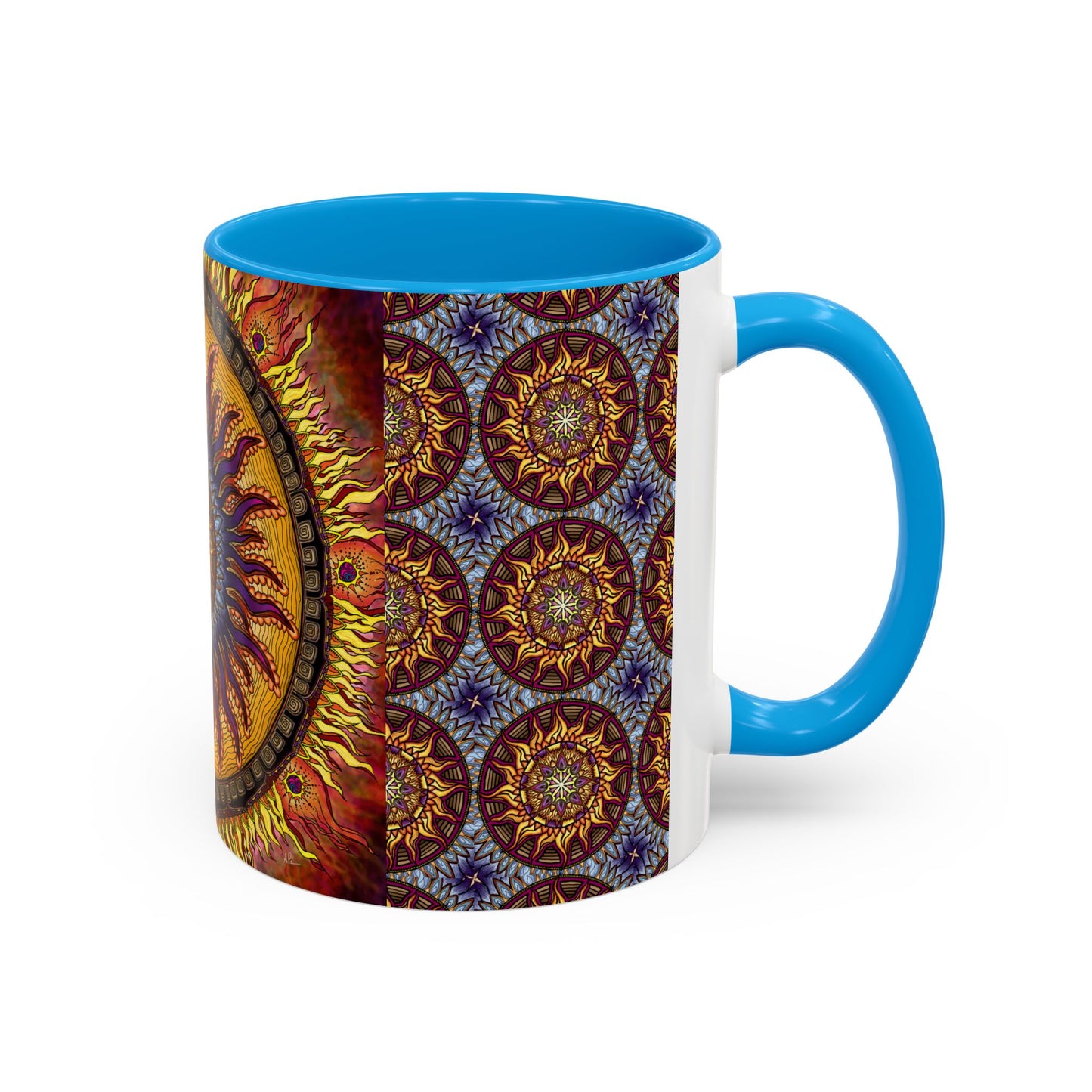 Pacio, Adam - Solar Disc Mandala - Colorful Accent Mugs