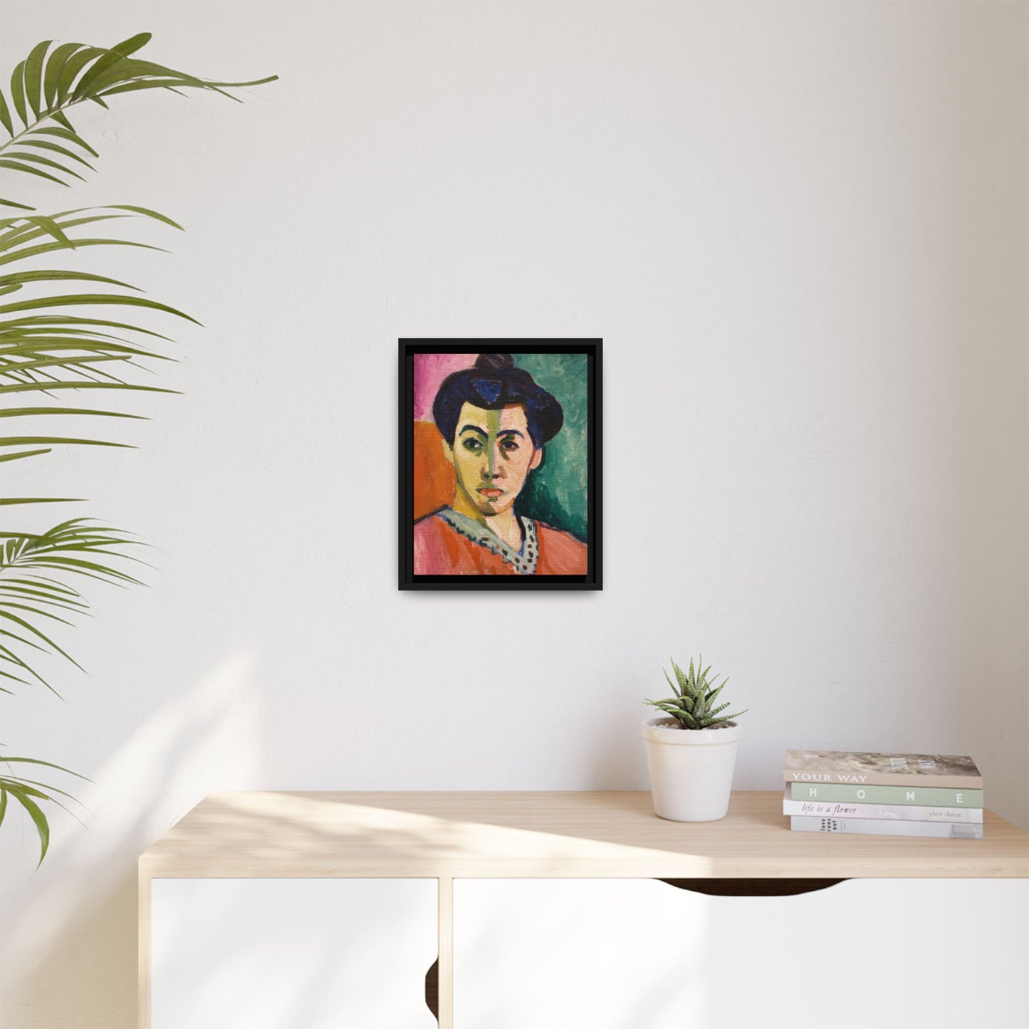 Matisse, Henri - The Green Stripe (1905) - Matte Canvas, Framed