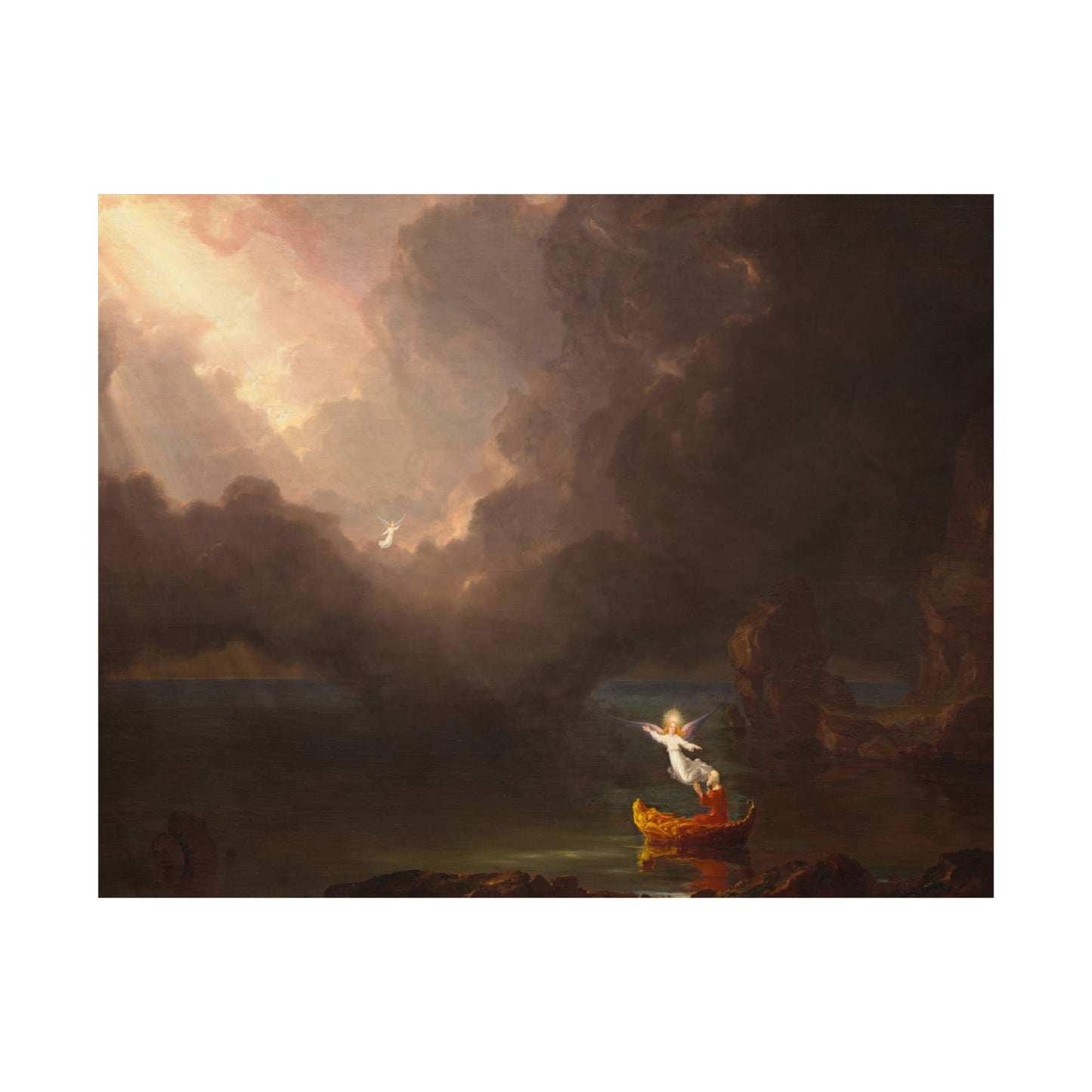 Cole. Thomas - The Voyage of Life: Old Age (1842) - Satin Posters