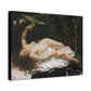 Courbet, Gustave - Woman with a Parrot (1866) - Canvas Block, unframed