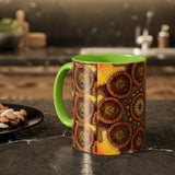 Lion Summer Mandala - Colorful Accent Mugs