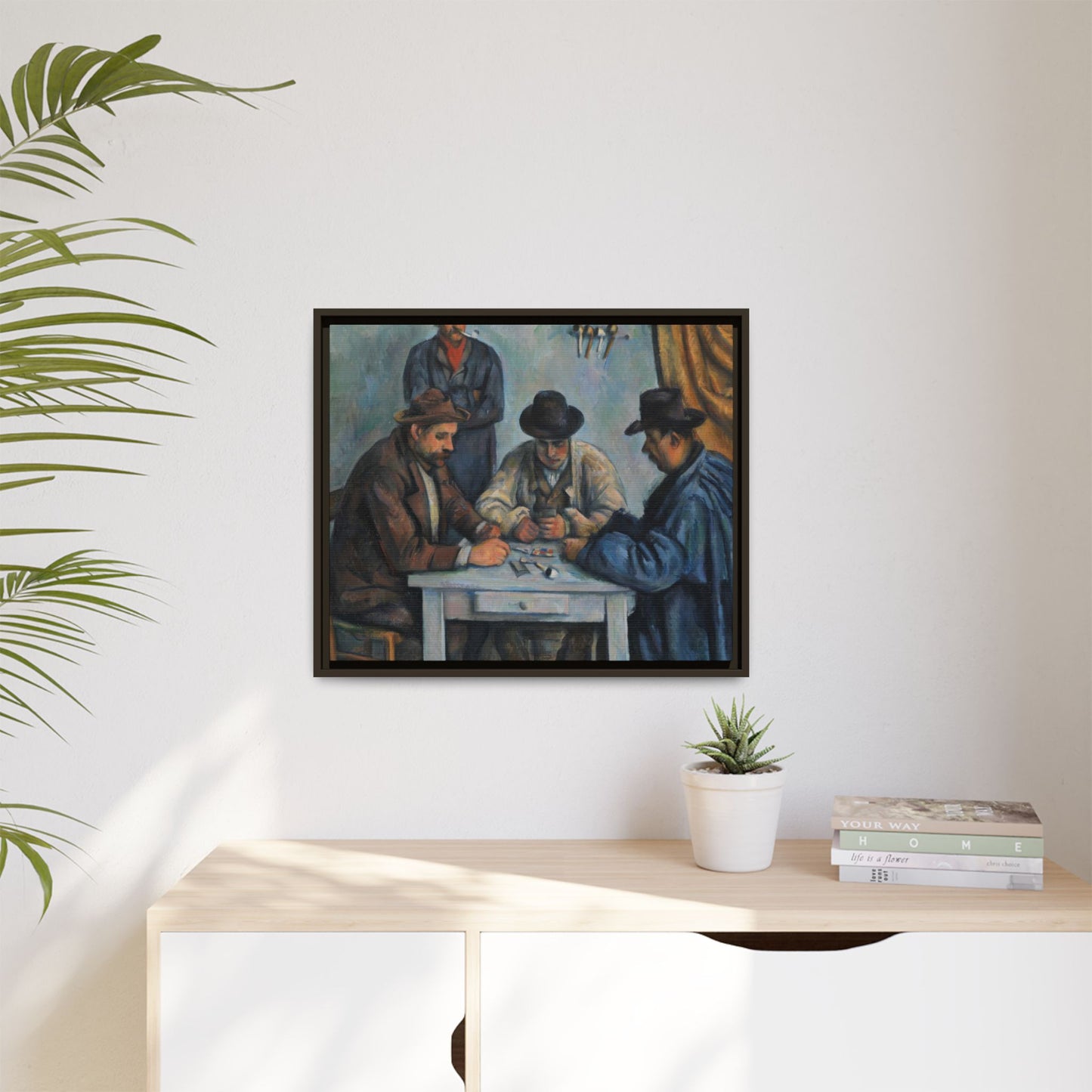 Cézanne, Paul - The Card Players (1892) - Matte Canvas, Framed
