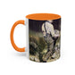 Courbet, Gustave - The Stone Breakers (1850) - Colorful Accent Mugs