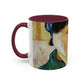 Van Gogh, Vincent - Self Portrait with Bandaged Ear (1889) - Colorful Accent Mugs
