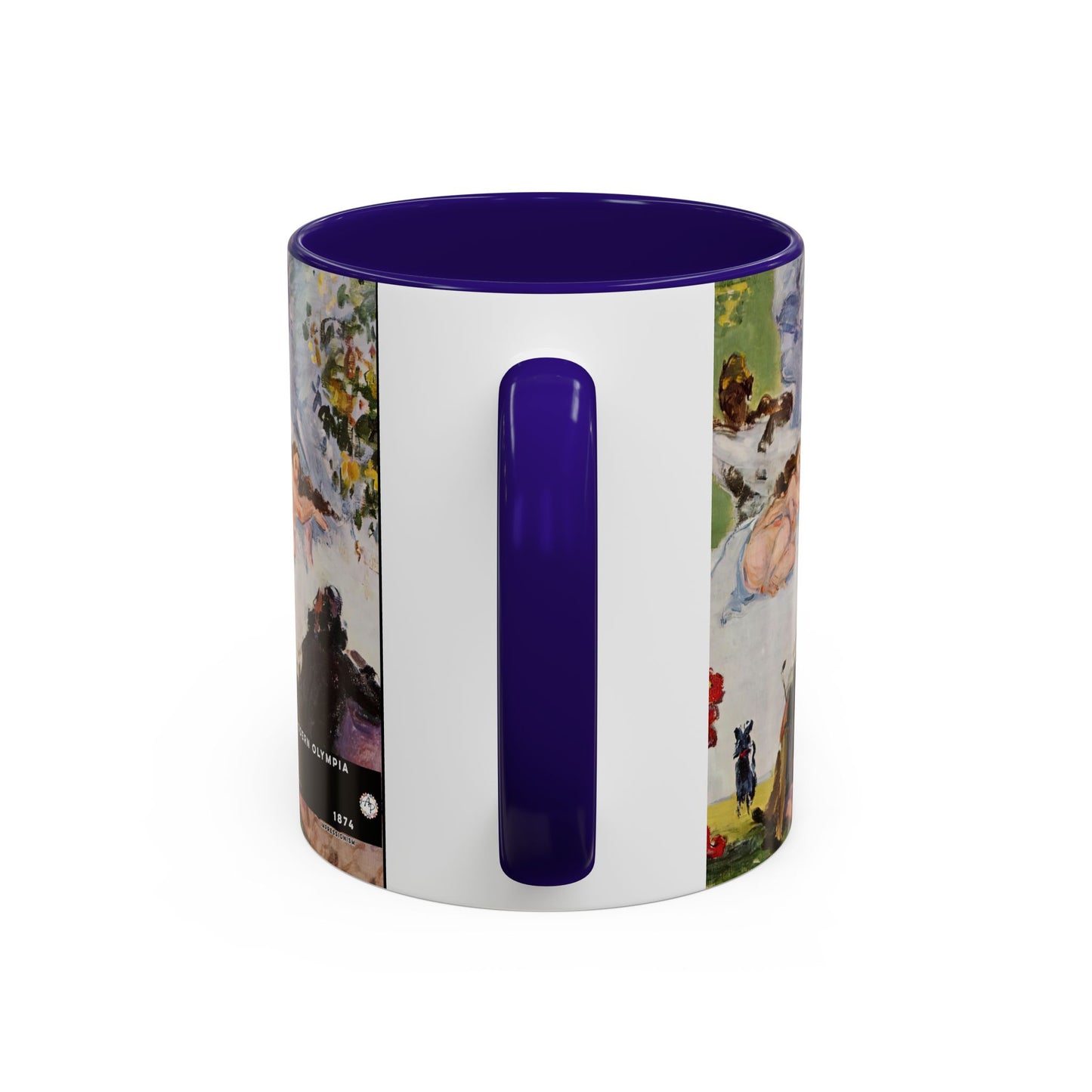 Cézanne, Paul - A Modern Olympia (1874) - Colorful Accent Mugs