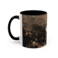 Courbet, Gustave - The Painter’s Studio (1855) - Colorful Accent Mugs