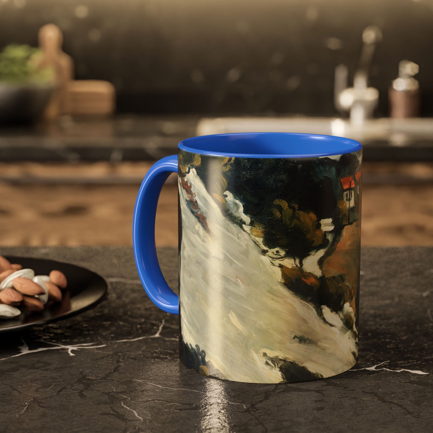 Cézanne, Paul - A Modern Olympia (1874) - Colorful Accent Mugs