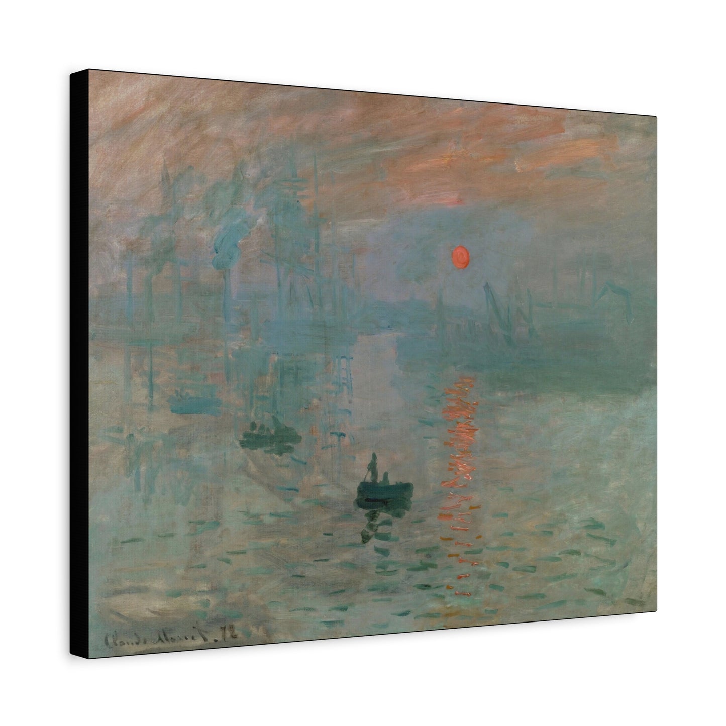 Monet, Claude - Impression, Sunrise (1872) - Canvas Block, unframed