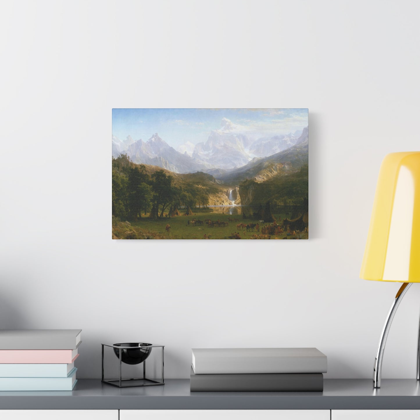 Bierstadt, Albert - The Rocky Mountains, Lander’s Peak (1863) - Canvas Block, unframed
